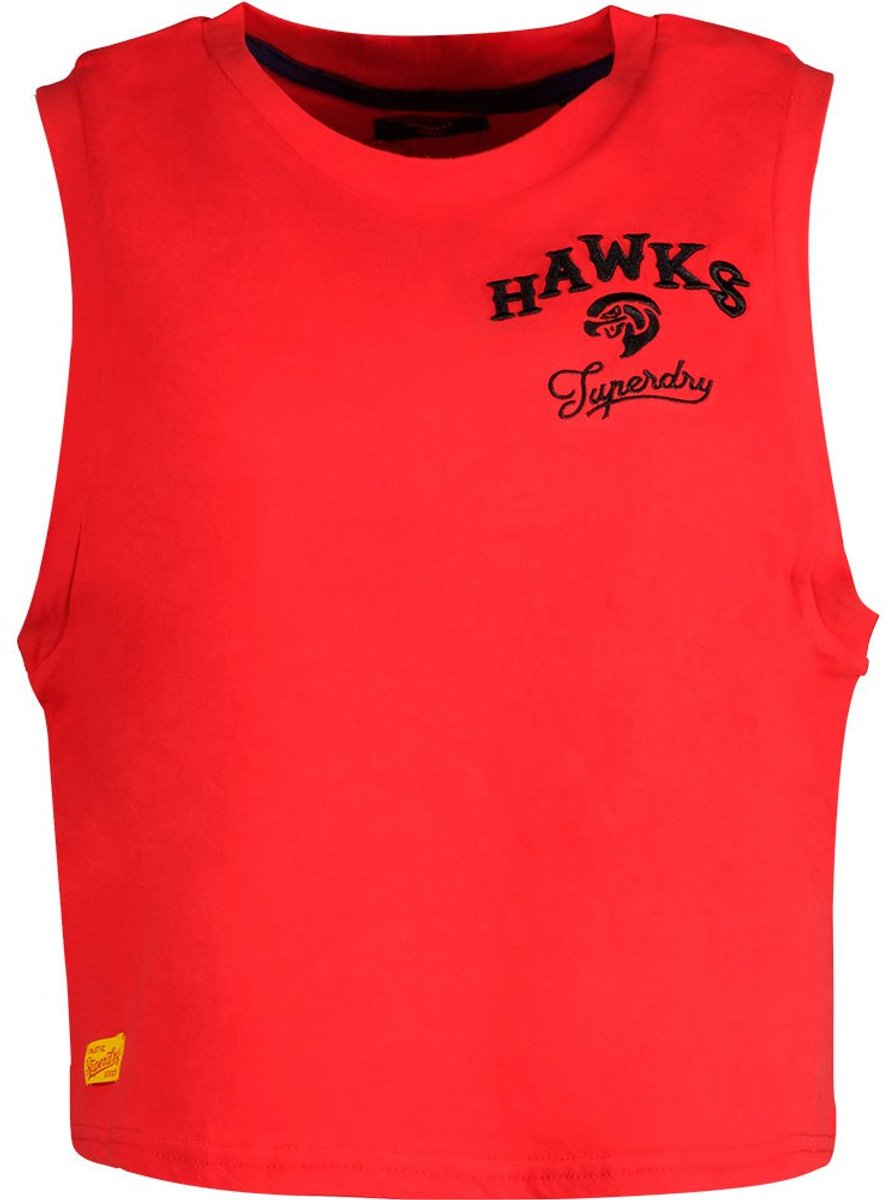 Superdry Vintage Collegiate Mouwloos T-shirt L Vrouw Rood