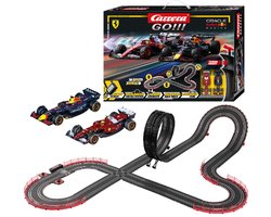 foto van Carrera Go!!! Racebaan - Speelgoed - Speed Zone Formule 1 - Max Verstappen No.1 vs. Lewis Hamilton No.44 - 6,3m - 1:43
