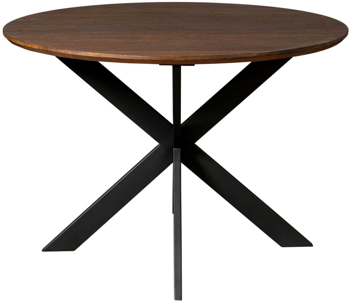 StarFurn Eettafel Ferris - Rond Bruin Hout - 110x110x76cm