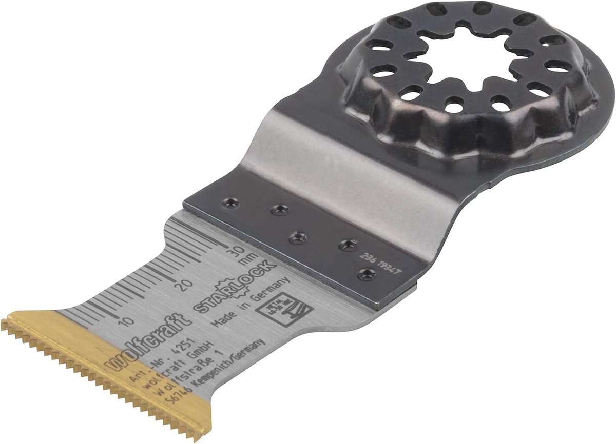wolfcraft - Multitool zaagblad STARLOCK - Hardmetaal voor Aluminium & Edelstaal - 4251000