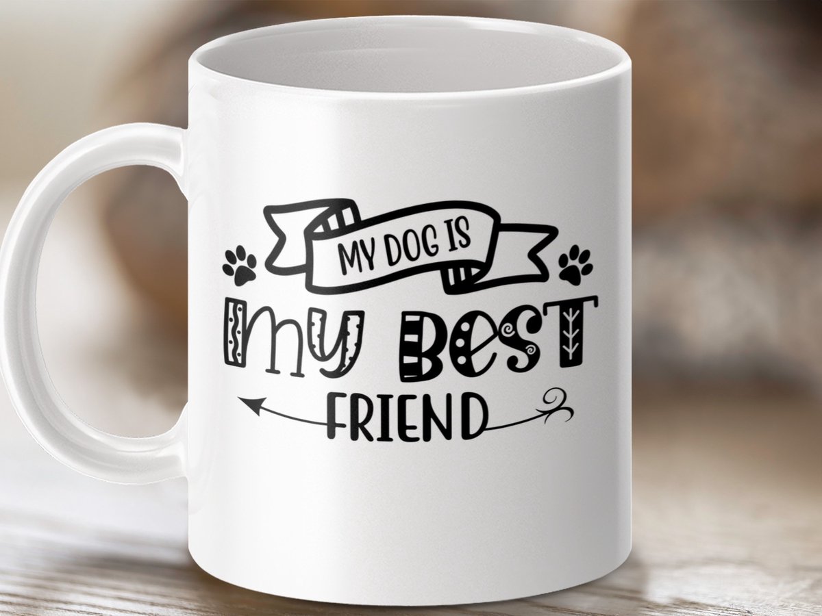Mok Mijn Hond Is Mijn Beste Vriend, Hondenliefhebber Geschenk Mok, Huisdier Liefde Mok, Hond Mama Mok, Grappige Hond Mok, Beste Vriend Mok
