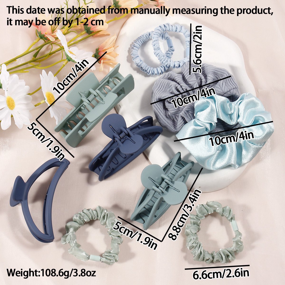 Haarspeld ring set haarspeld gripclip shark clip parel ring combinatie set, set 3