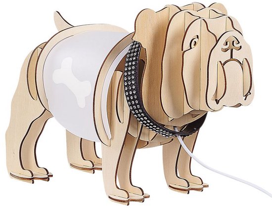 DOUCE - Lampe de table - Coloris bois clair - Contreplaqué