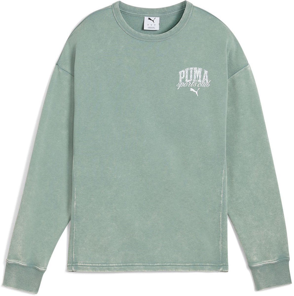 Puma Class Comfort Washed Sweatshirt 2XS Vrouw Groen