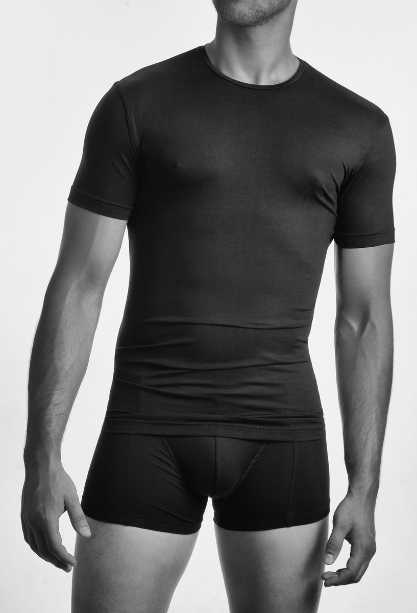 Claesen's® - T-Shirt Zwart R-Neck PimaCLS 131-Black-M