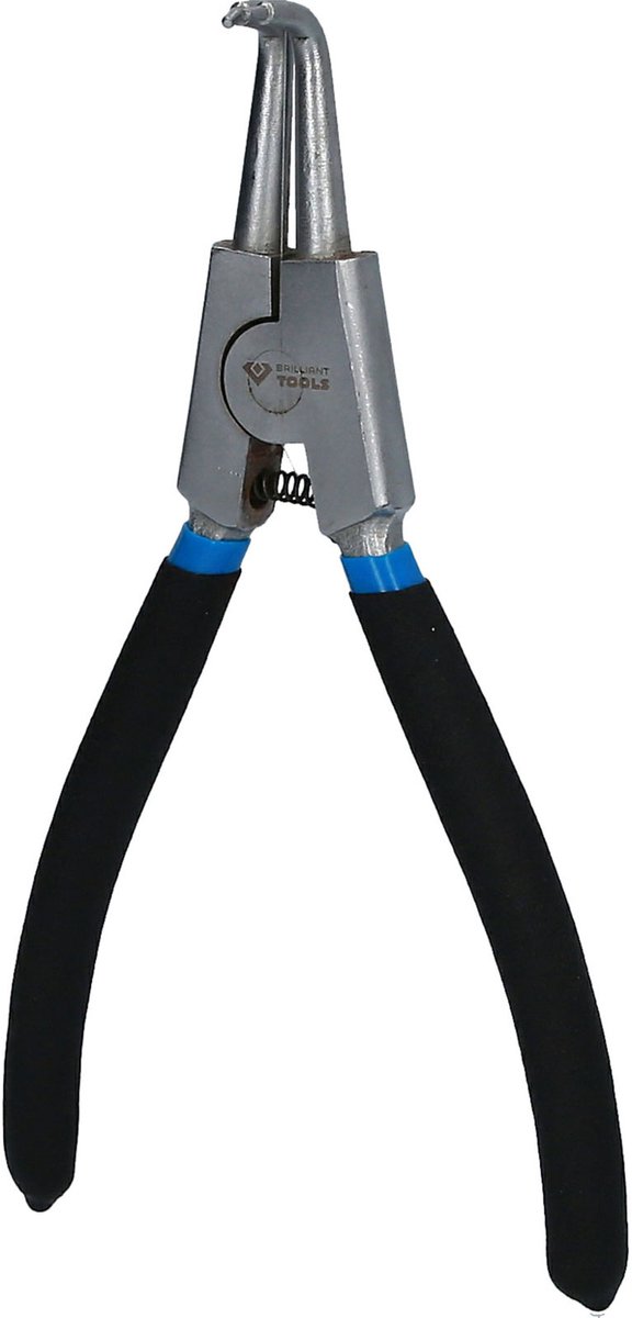 BRILLIANT TOOLS Seegeringtang voor buitenste borgringen gebogen 175 mm - BT067002