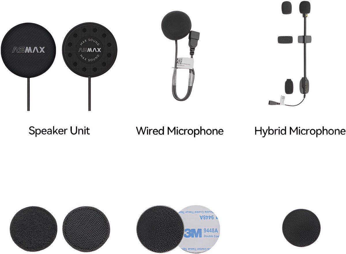 ASMAX F1 Pro A Montagekit - Maat - Bluetooth Intercom — cadeau in Mode & Accessoires - foto 2