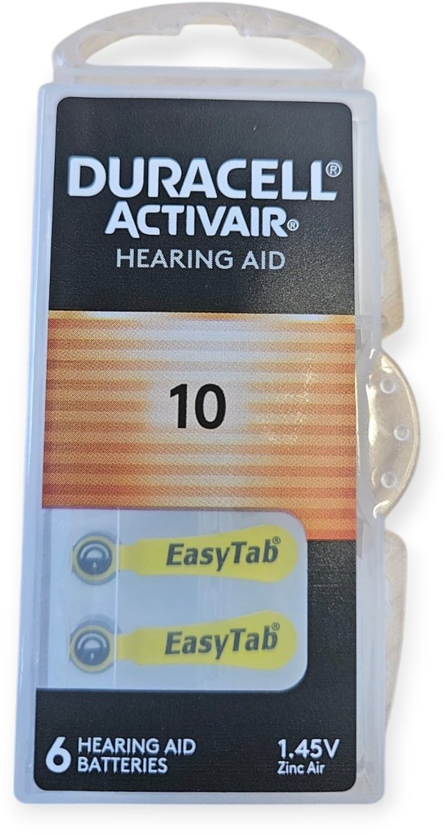 Duracell Hearing Aid DA10 1.4V niet-oplaadbare batterij