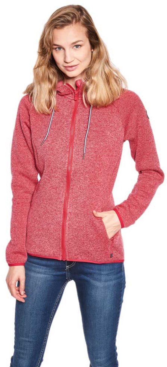 Sea Ranch Bea Fleece Met Volledige Rits Vrouw Rood