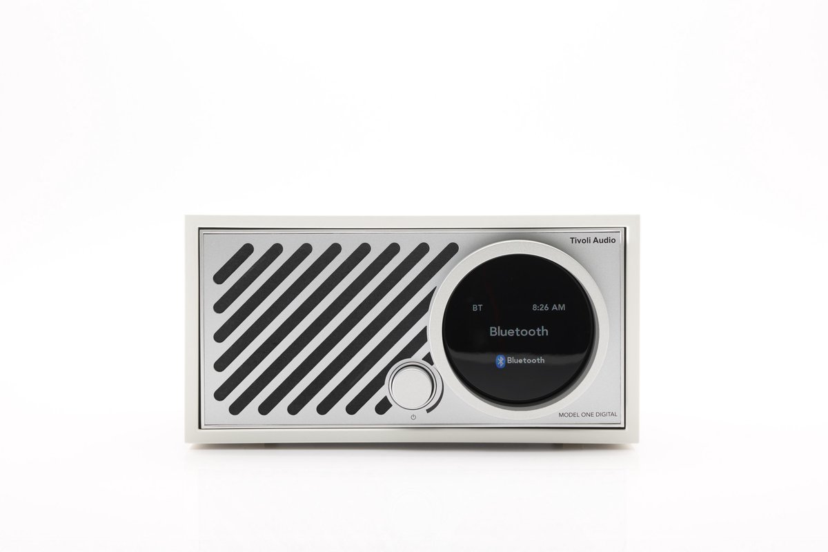 Tivoli Audio - Model One Digital+ Gen 3 - DAB+/WiFi/AirPlay 2/Chromecast/Smart Radio - White/Silver