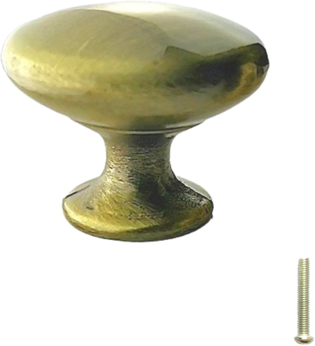 Mat Gouden Kastknop - Meubelknop 3cm – Landelijke Greep – Handvat - Kastknoppen