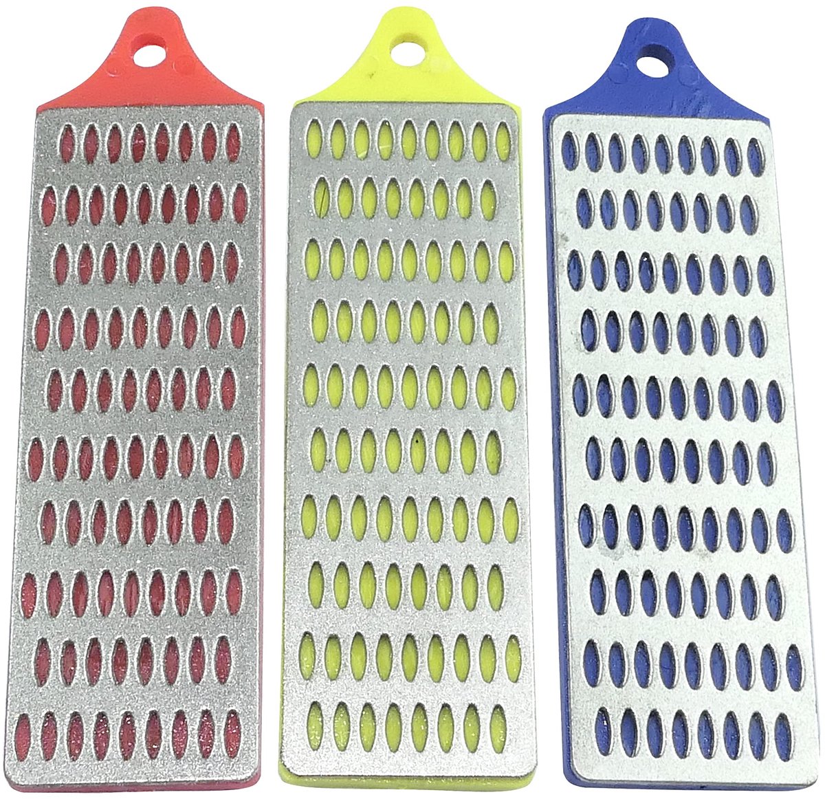 Set van 3 kleine diamantslijpstenen 75 x 25 mm - korrelgrootte 180/260/360 - slijpsteen - C50026