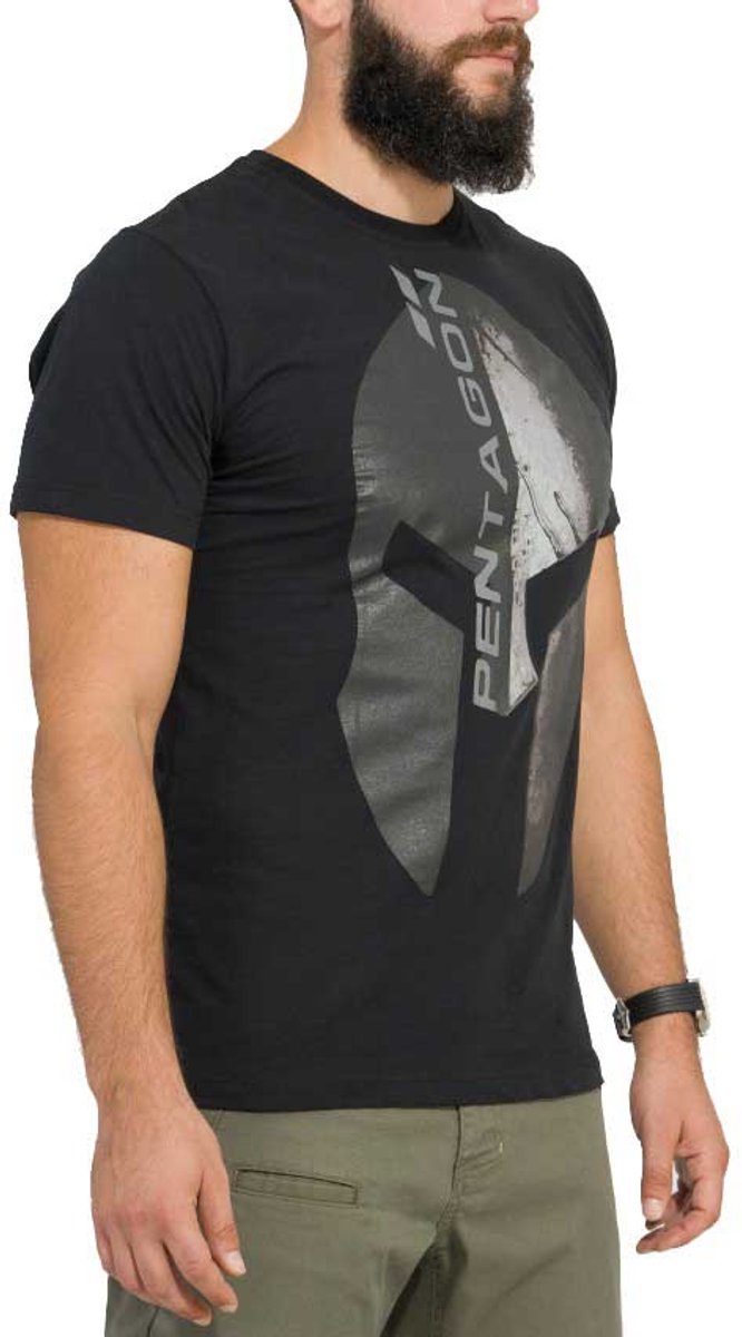 T-shirt Pentagon Ageron - Logo Vertical - Sport Extérieur - Couleur Olive - Neuf Avec Étiquette