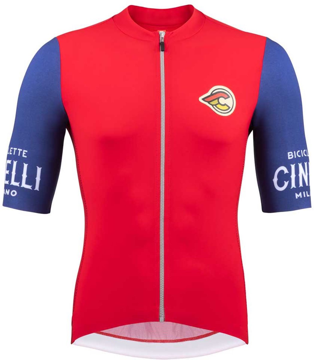 Cinelli Supercorsa Korte Mouw Wielertrui Rood M Man