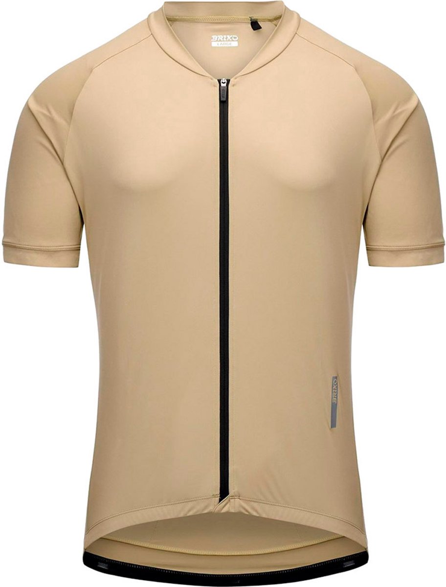 Briko Optimal Korte Mouw Wielertrui Beige M Man