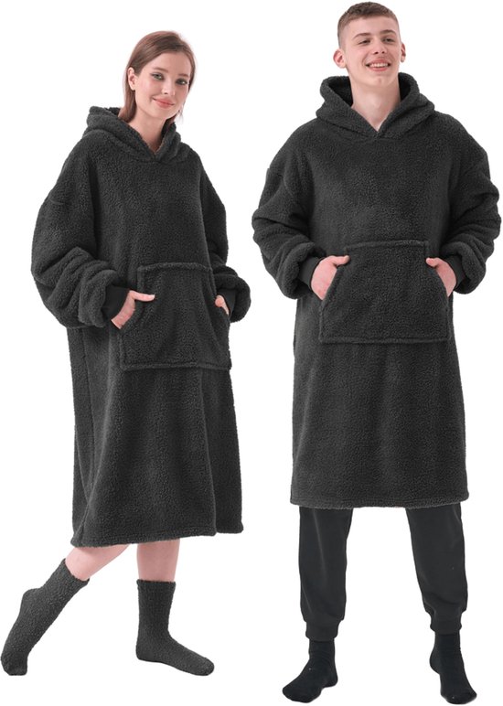 Black Dinosaur Family Matching Flanel Oversized Draagbare Hoodie Deken Sweatshirt – NL Black Dinosaur Family Matching Flanel Oversized Draagbare Hoodie Deken Sweatshirt – NL
