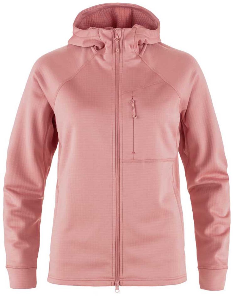 Fjällräven Abisko Grid Fleece Met Volledige Rits Roze M Vrouw