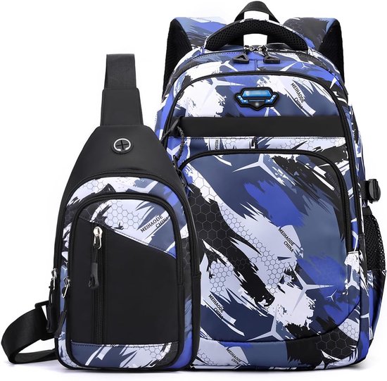 Junior camouflage schooltas schooltas/rugzak kind