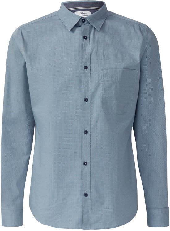 s.Oliver regular fit overhemd wit