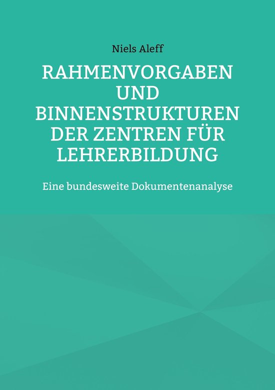 Erziehungswissenschaftliche Impulse 6 - Rahmenvorgaben und B ... - cover