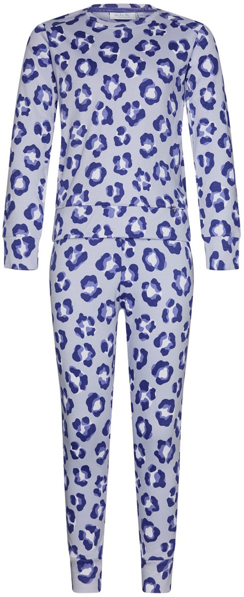 Rebelle Pyjama - Leopard Lilac - Katoen - Interlock - Lila Paars
