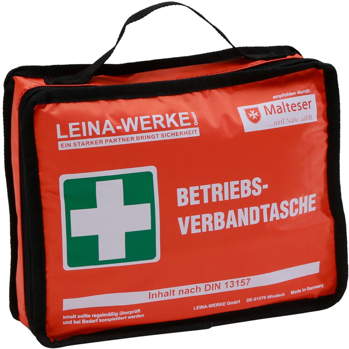 LEINA-WERKE eerste-hulptas DIN 13157, oranje, 230×55×175 mm