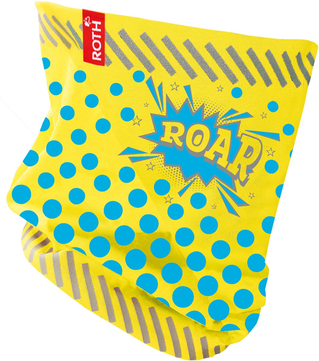 Reflecterende kinder colsjaal 'Roar', geel