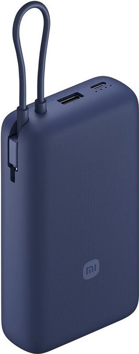 Xiaomi 33W Powerbank 20.000 mAh (Geïntegreerde kabel) Blauw - Xiaomi - €24,95