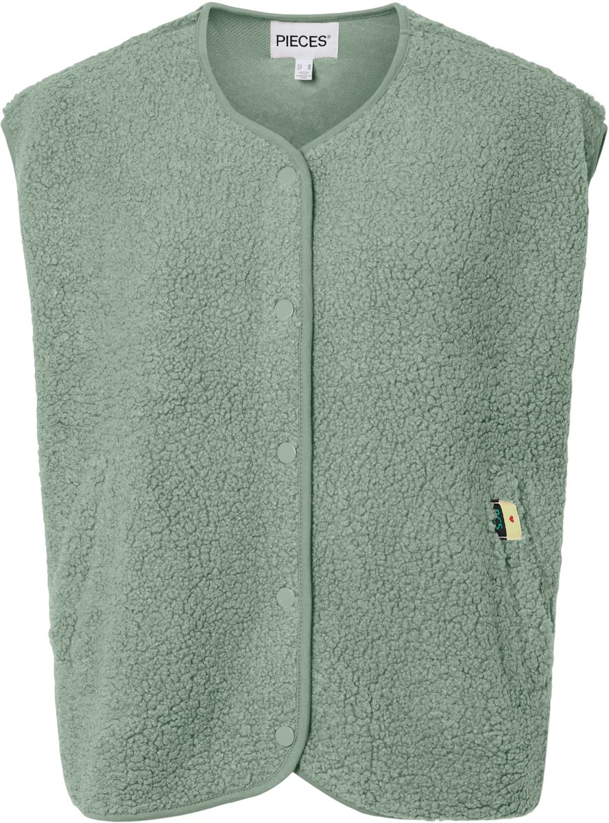 PIECES - PCKATTY TEDDY VEST BC - Dames - Gewatteerde jassen