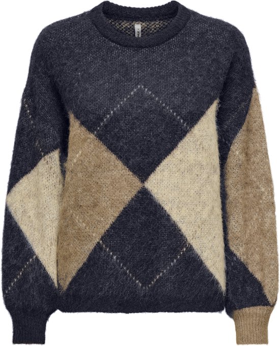 ONLY - ONLNOEME LIFE LS JQ O-NECK NOOS KNT Dames Trui