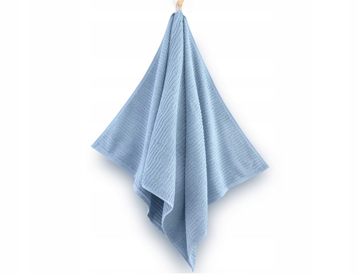 Zwoltex Badhanddoek Lamel Błękitny 50x90cm 450g/m² Katoen