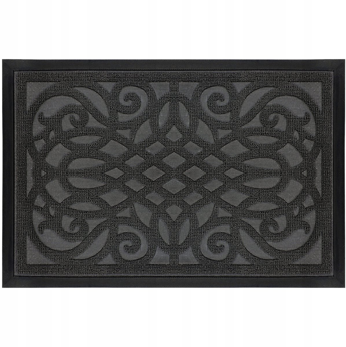 Grijze 3D Buitendeurmat 40x60 cm - Rubber en Duurzaam