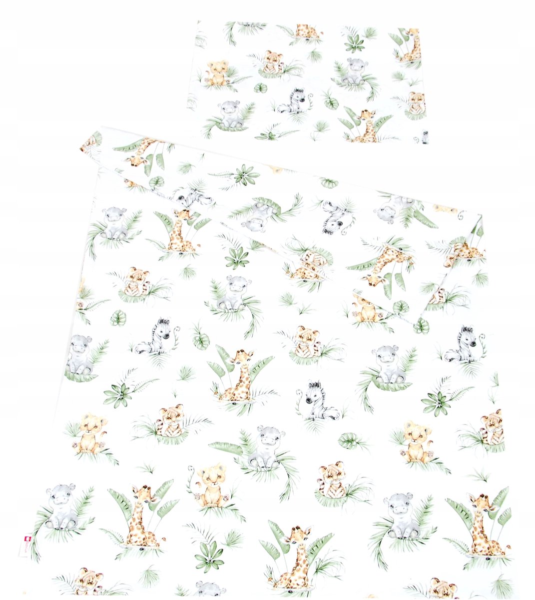 BabyLux Kinderbeddengo 2-delig 100x135 cm Katoen Safari