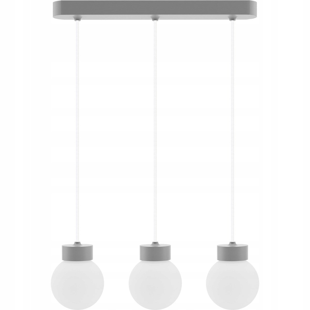 Hellux Barrel-Orb Hanglamp Grijs - 3xE14