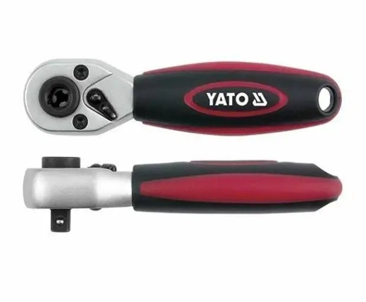 Yato 2x Ratel voor Bits en Doppen, 1/4", 72 Tanden