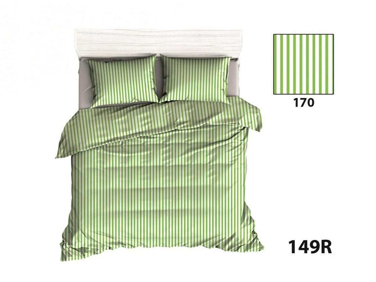 Dekoratieve Kussensloop 40x40 cm - Strepen Selegroen & Wit
