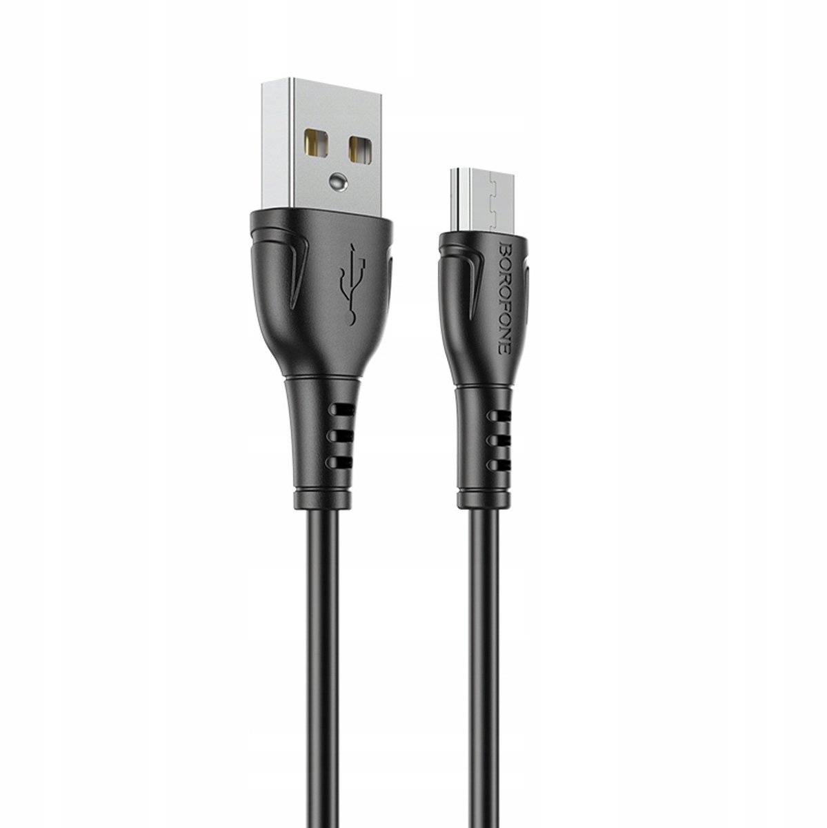 Borofone BX51 Triumph USB naar Micro USB Kabel - 2.4A, 1m, Zwart