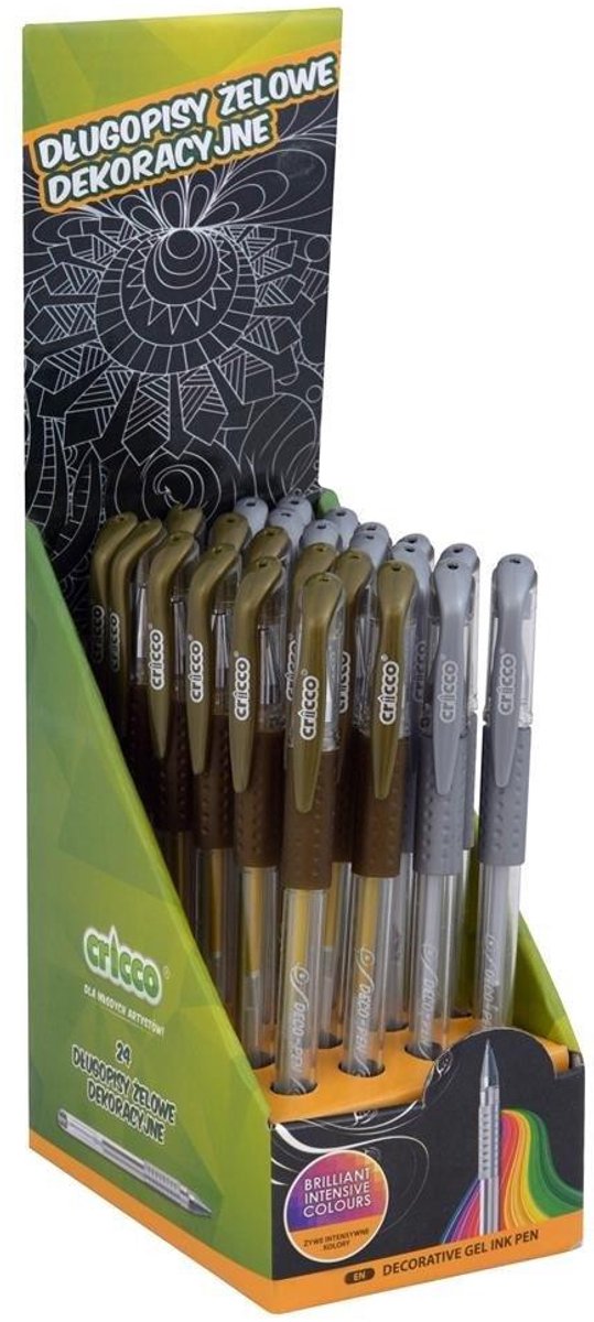 Decoratieve Gelpennen Set - 24 Stuks - Cricco