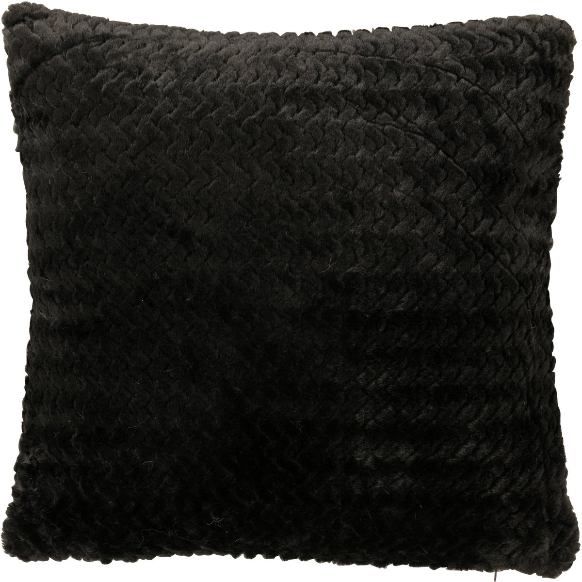 J-Line kussen - polyester - zwart