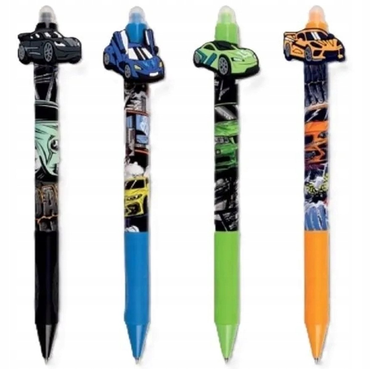 Uitwisbare Pen CARS - Blauwe Inkt, 0,5 mm Lijn