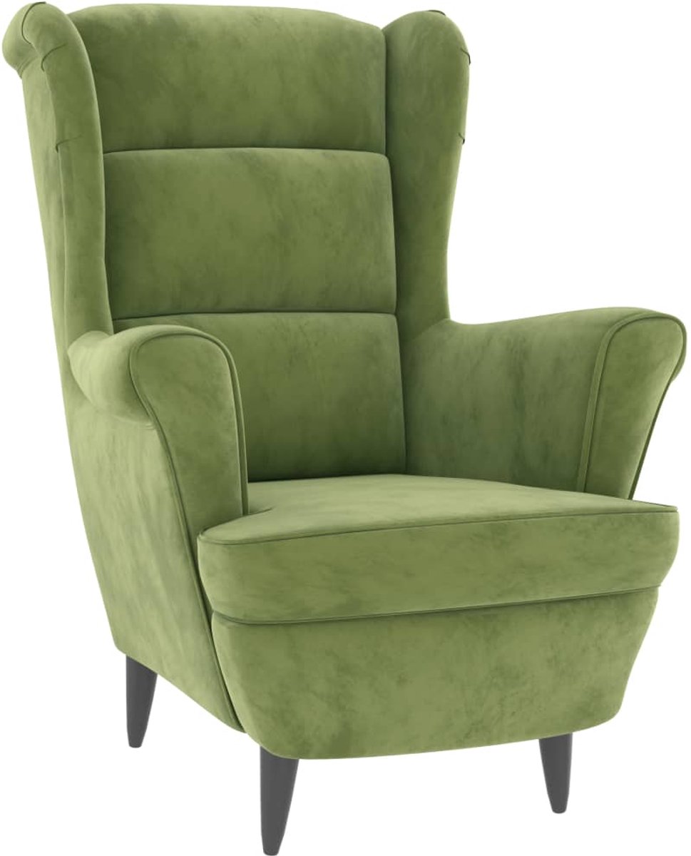 Fauteuil - Relaxzetel - Relaxstoel - Relaxfauteuil - Stoel - Met armleuning - Voor één Persoon - Lichtgroen