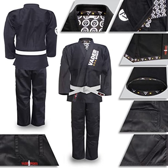 Kimono de Jiu-Jitsu Brésilien pour Hommes et Enfants - Kimono léger 100% Katoen