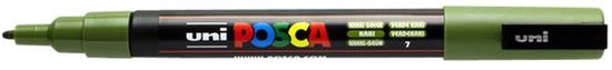 Posca Marqueurs PC- 3M Fine Tip - marqueurs peinture - Vert kaki - 6 pièces