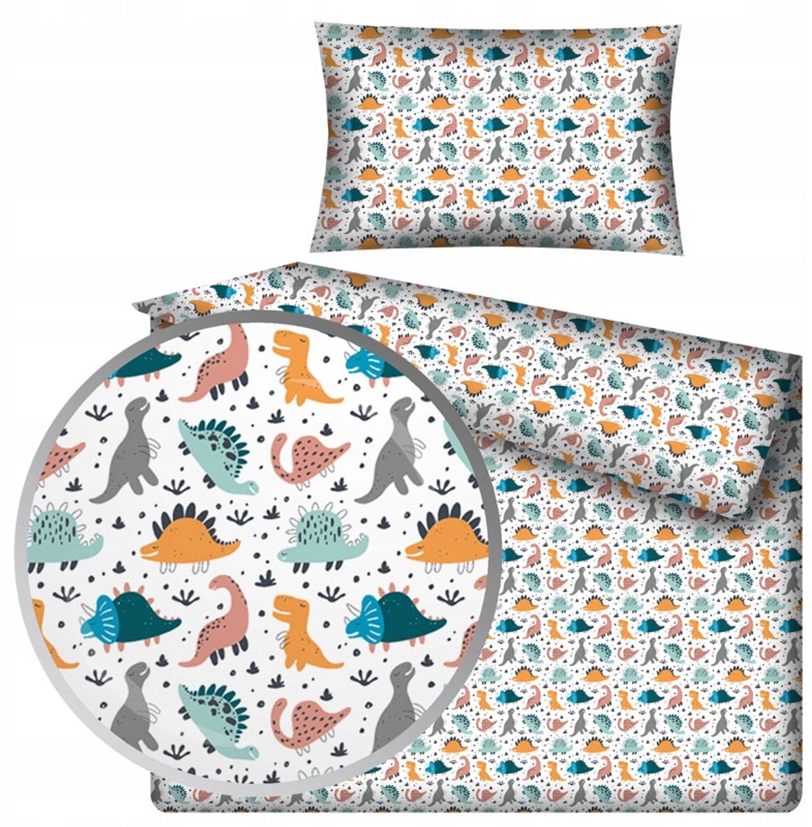 Kinderbeddengoed Dino Park 100x135 cm - 100% Katoen