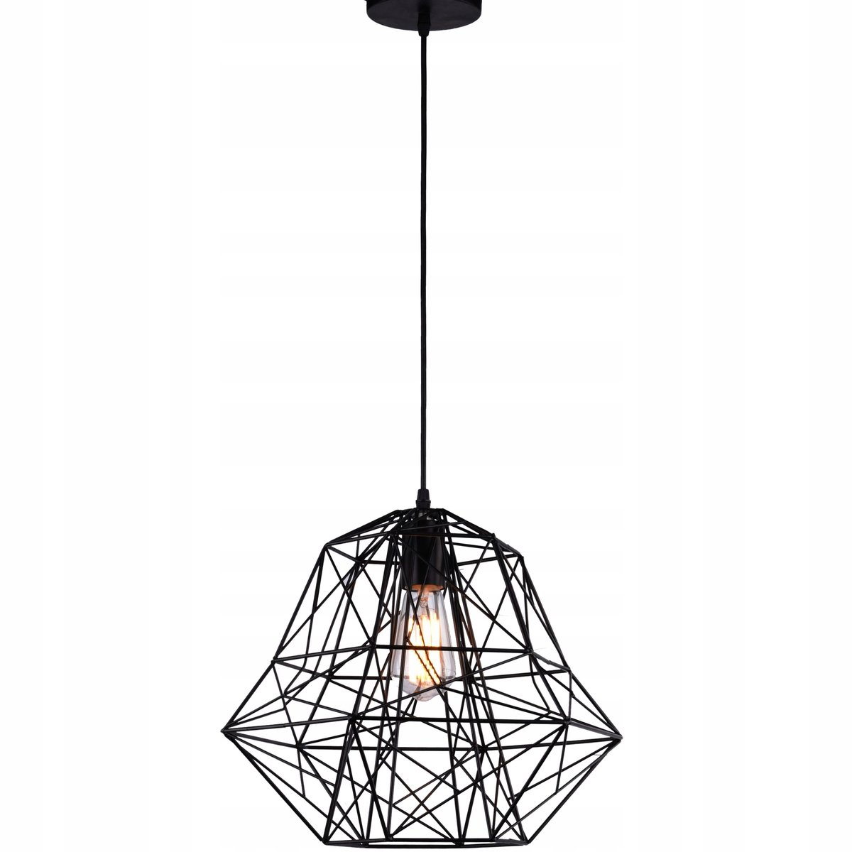 Cantu Hanglamp Zwart Metaal E27 Industrieel Loft Design
