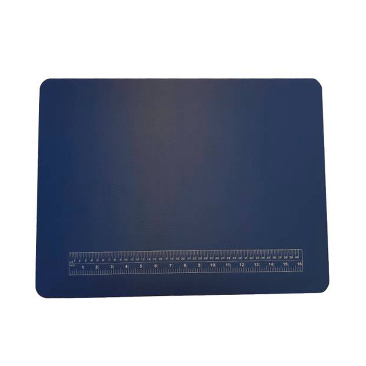 Werkmat, antislip, blauw, ca. 50 x 38 cm, met bedrukte liniaal, van schuim
