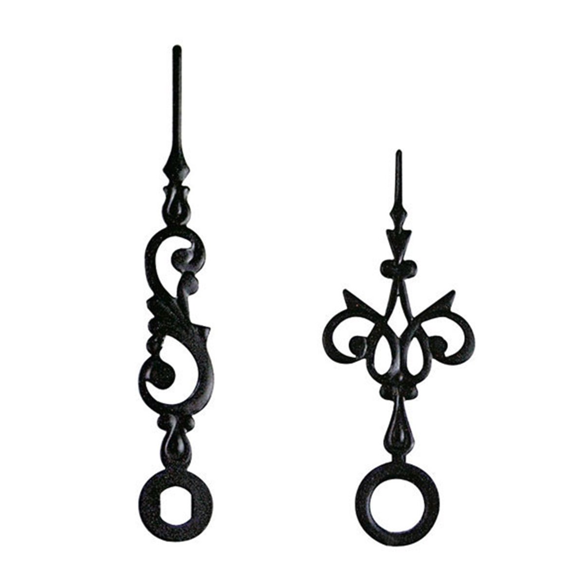 Paar wijzers radioklok antiek zwarte minutenwijzer-L:45mm