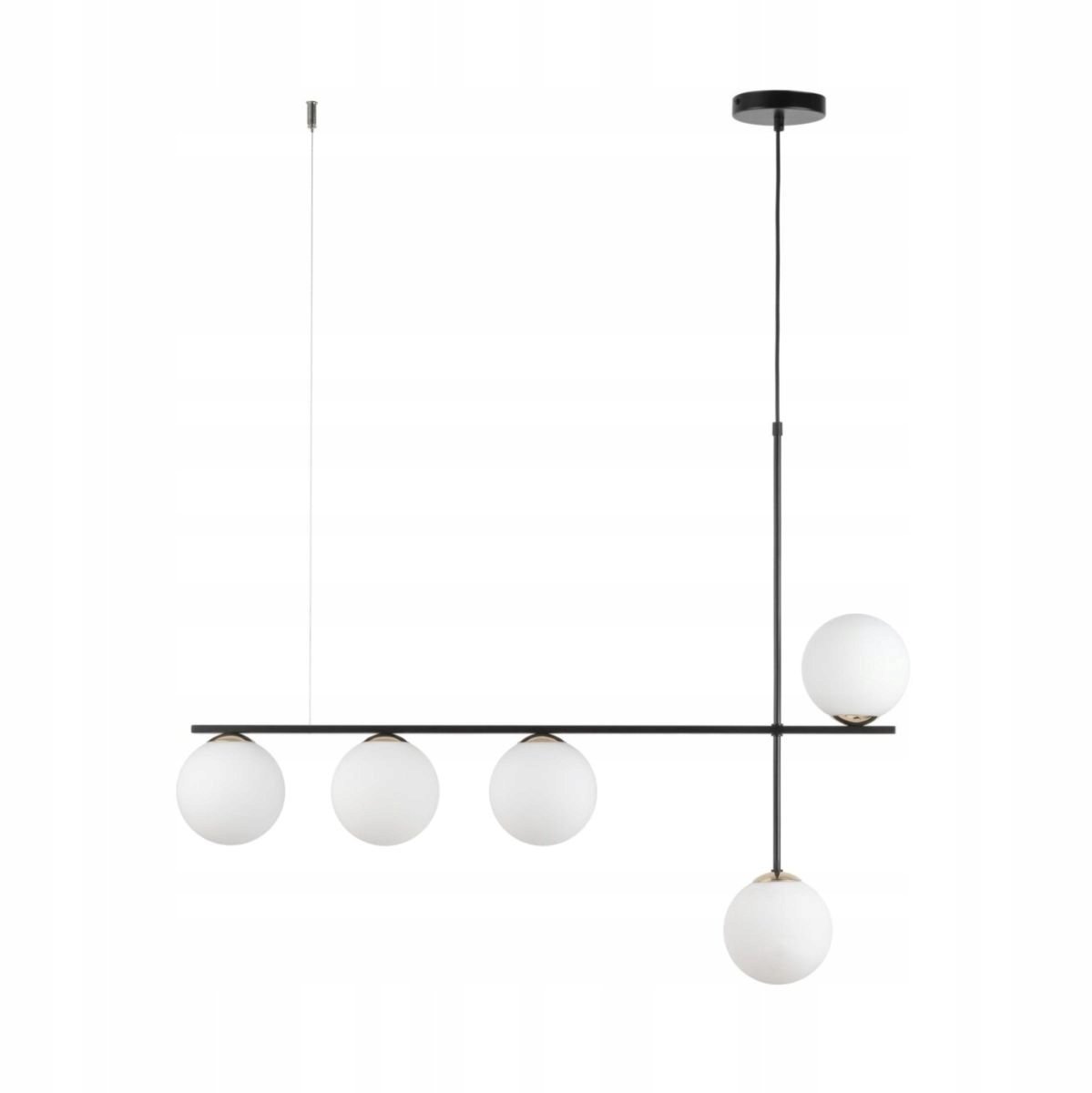 SILIA 5 hanglamp melkglas 94cm - modern & stijlvolvol