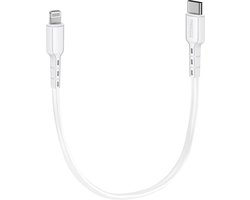 Snellader kabel geschikt voor iPhone 14, 13, 12, 11, x, pro, max, plus - Kabeltje usb C - Kort 30cm - Phreeze