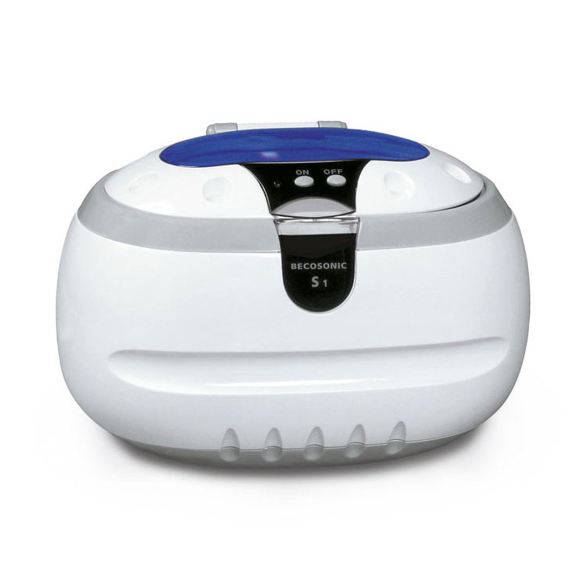 SELVA Ultrasoonreiniger S1, voor sieraden, brillen en kleine mechanische onderdelen, kunststof behuizing, roestvrijstalen tank, LED-verlichting